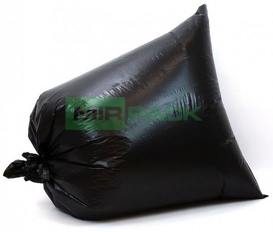 Мешки для мусора 180 литров 10 шт ПВД черные 120 мкм - до 120 кг - Вид 1